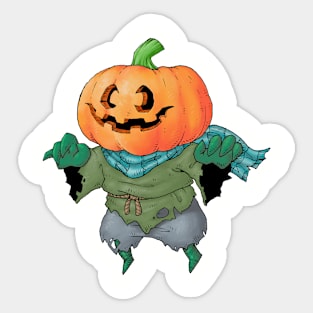 Pumpkin Boy Sticker